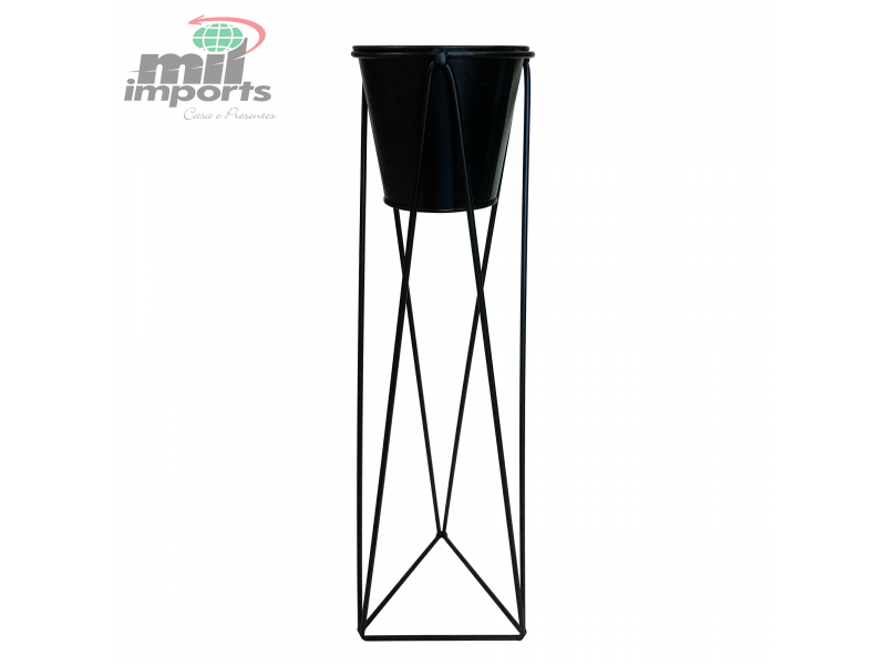 VASO COM PÉ EM METAL