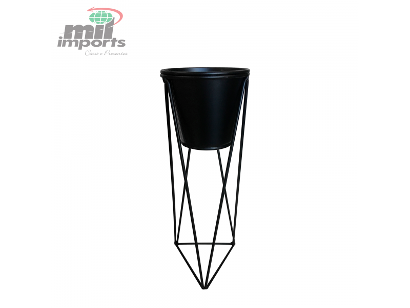 VASO COM PÉ EM METAL