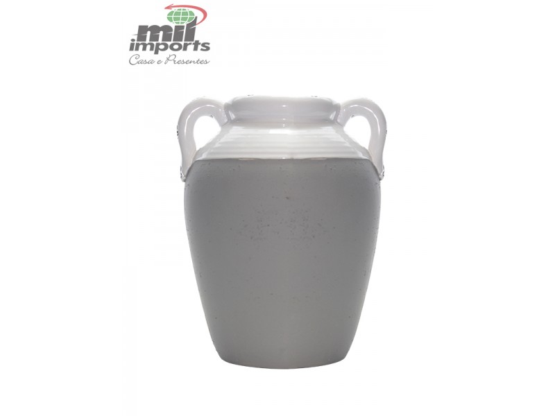 VASO EM CERAMICA BICOLOR
