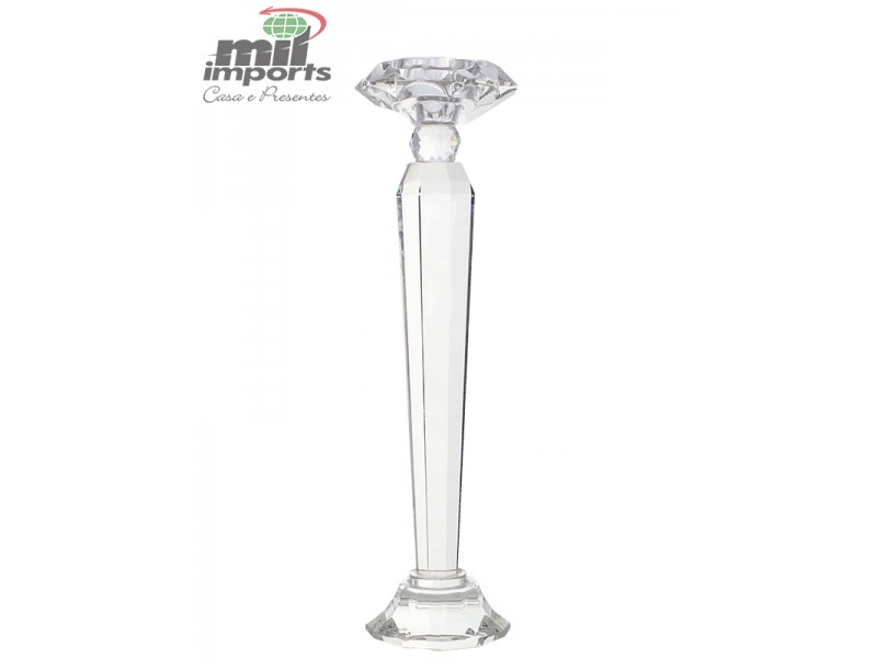 Castiçal Slim Cristal G