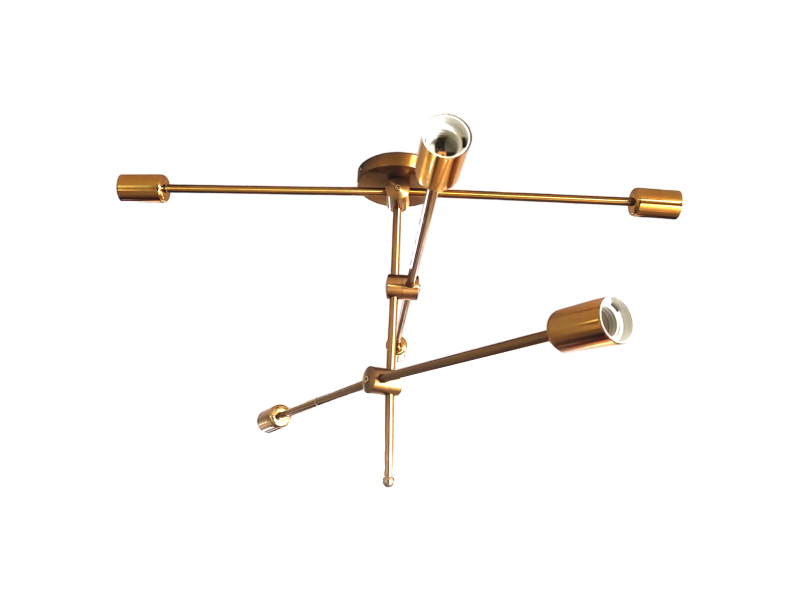 LUSTRE PEDENTE DECORATIVO DOURADO
