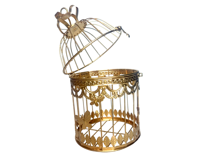 GAIOLA DE FERRO DECORATIVA