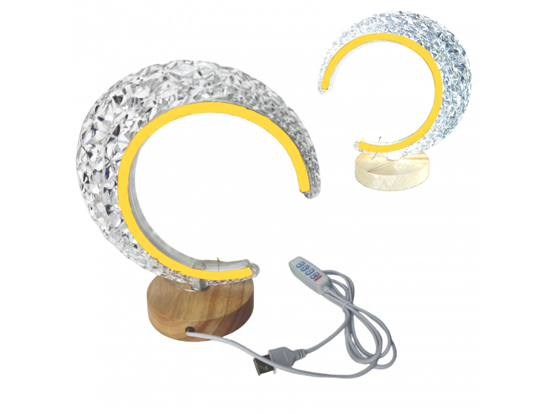 LUMINARIA DECORATIVA COM SUPORTE DE BAMBU
