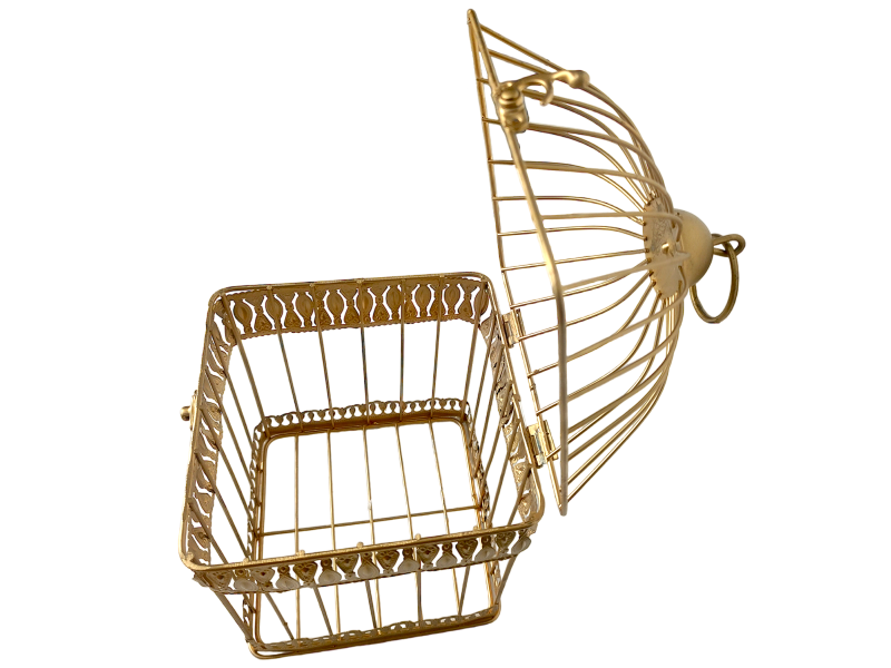 GAIOLA DE FERRO DECORATIVA