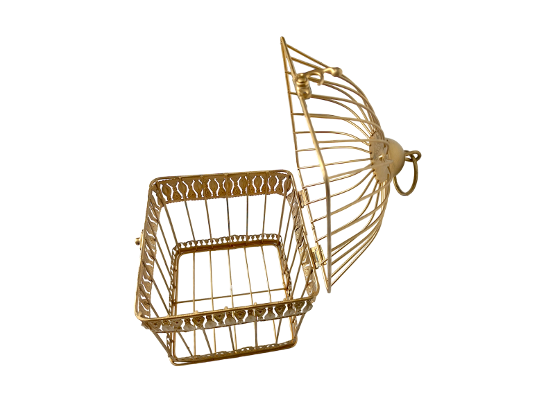 GAIOLA DE FERRO DECORATIVA