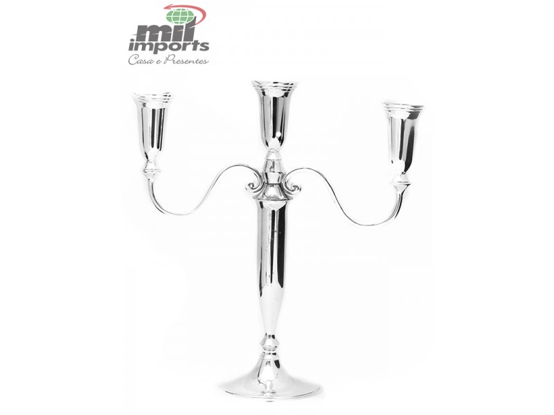 Candelabro de Metal para 3 velas