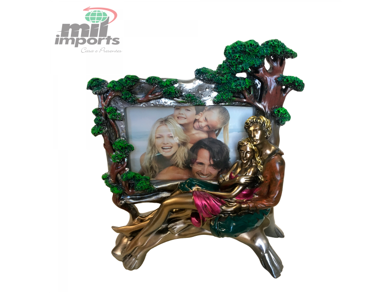 PORTA FOTO DECORATIVO EM RESINA