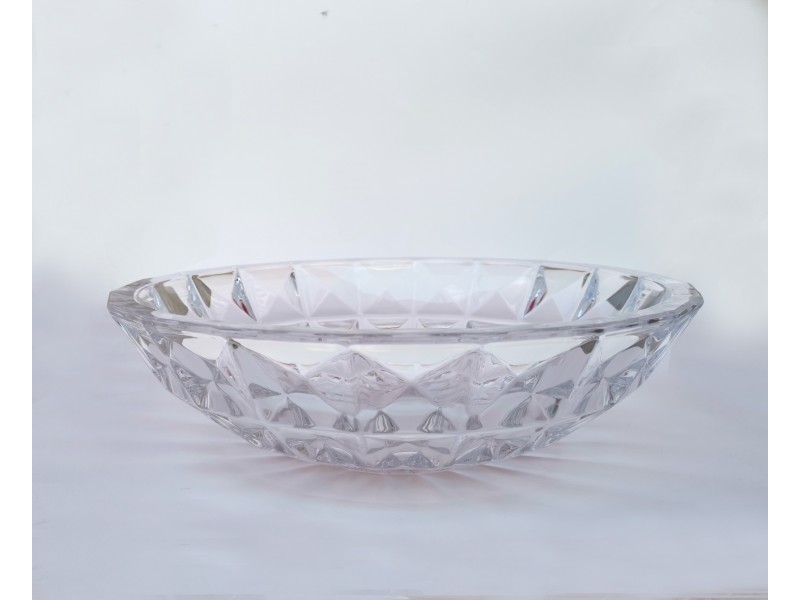 Tigela grande decorativo de vidro 