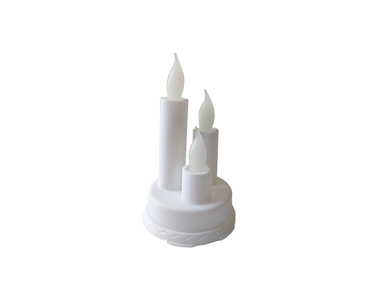 VELA DUPLA DE LED DECORATIVA NATAL