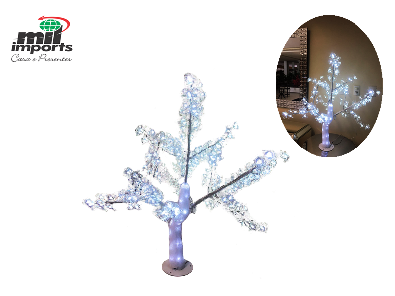 Arvore de led branca 1.10M