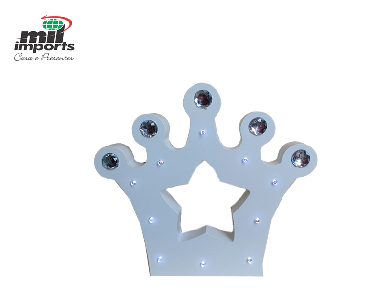 COROA DE MDF COM LED