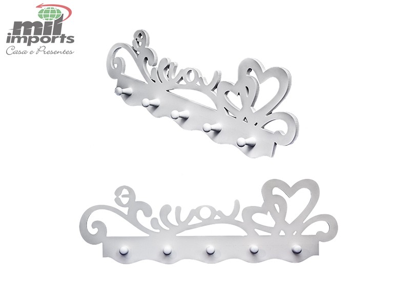 Cabideiro de parede em PVC