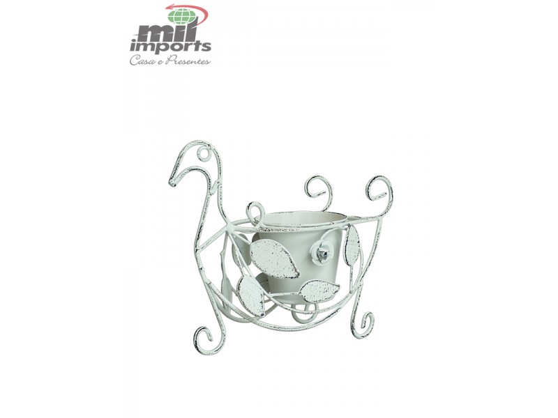 ENFEITE DE FERRO  DUCK VINTAGE P/ ORNA. DE JARDIM 