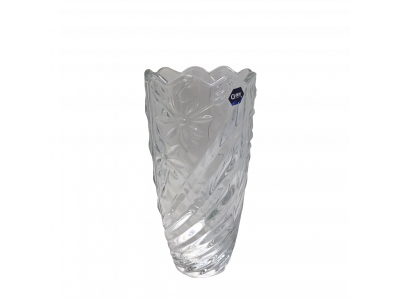 Vaso de vidro decorativo