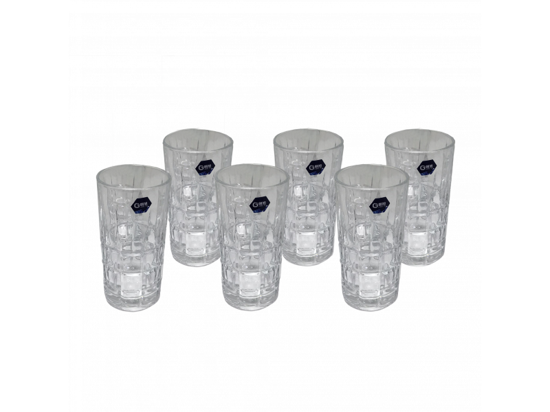 Copo em vidro transparente decorativo Unidade
