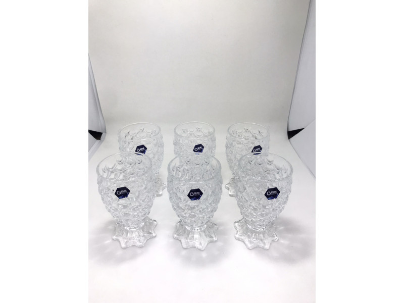 Taça abacaxi em cristal transparente Unidade
