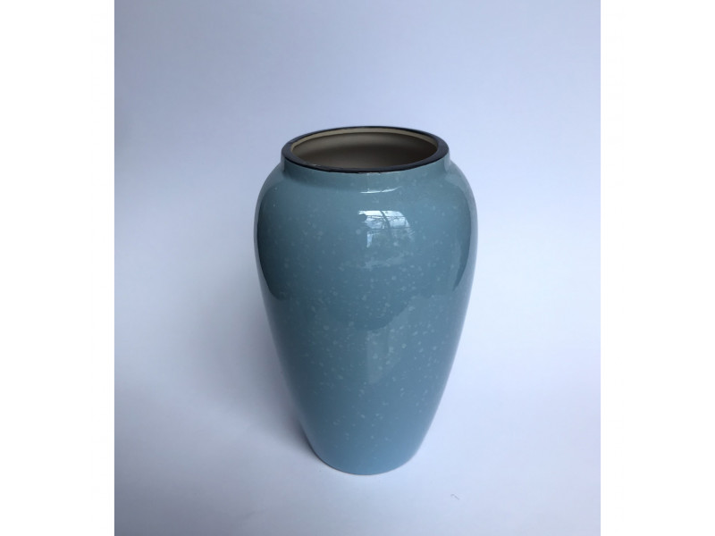 Vaso em cerâmica alto relevo decorativo 