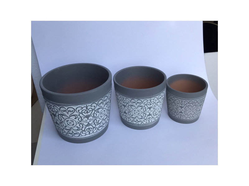 Vaso de porcelana Gray decorativo