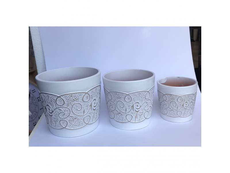 Vaso de porcelana white decorativo