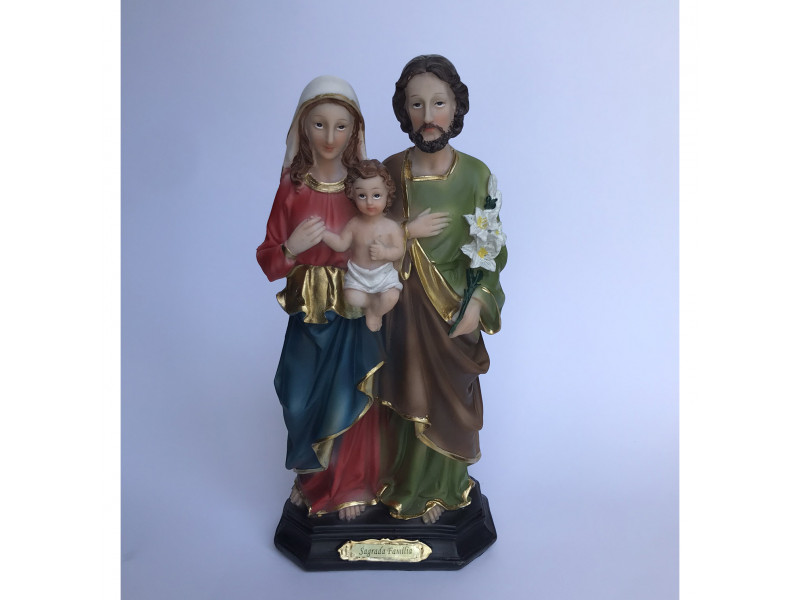 Estatua resina sagrada família religioso