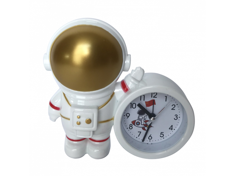 Relógio despertador astronauta decorativo