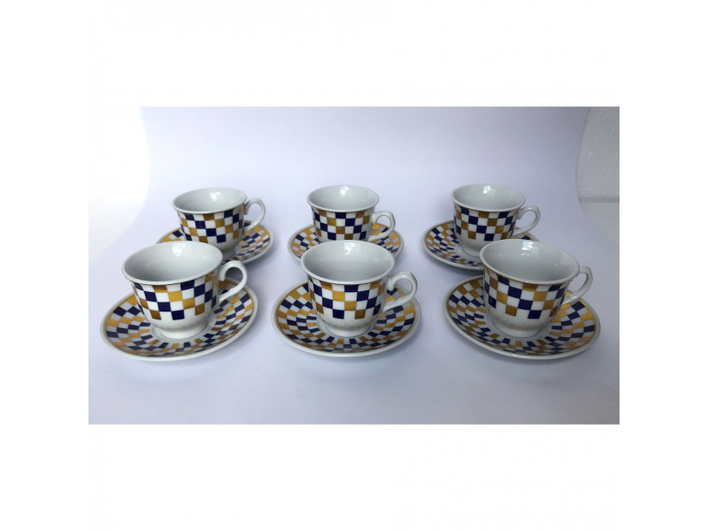 Jogo de xicara europeu decorativo