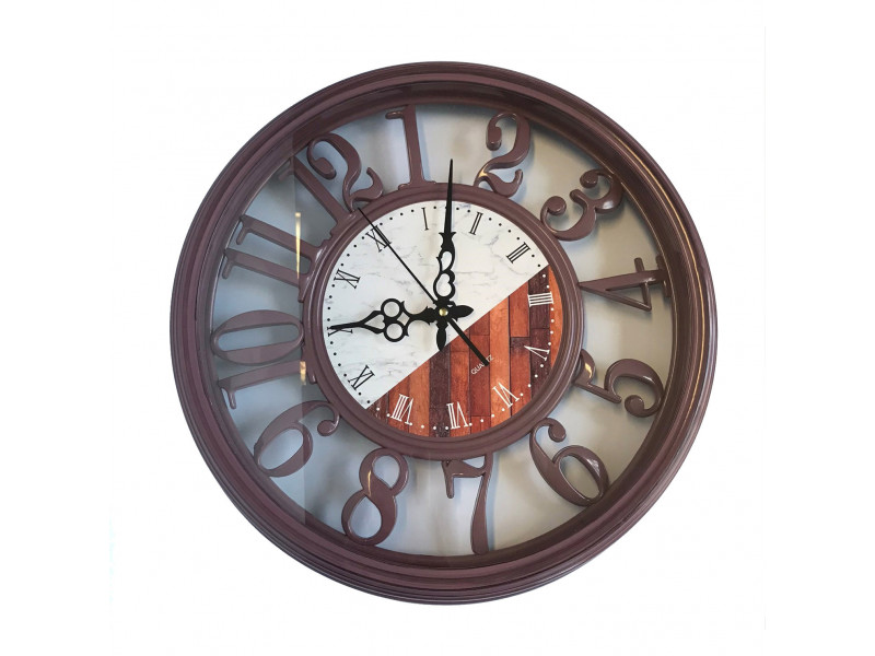 Relógio decorativo 3D vintage em plástico