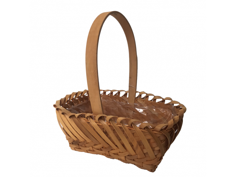 Cesto trançado em bambu para decoração