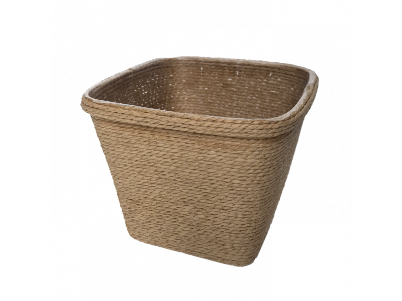Cesto de corda vime decorativo