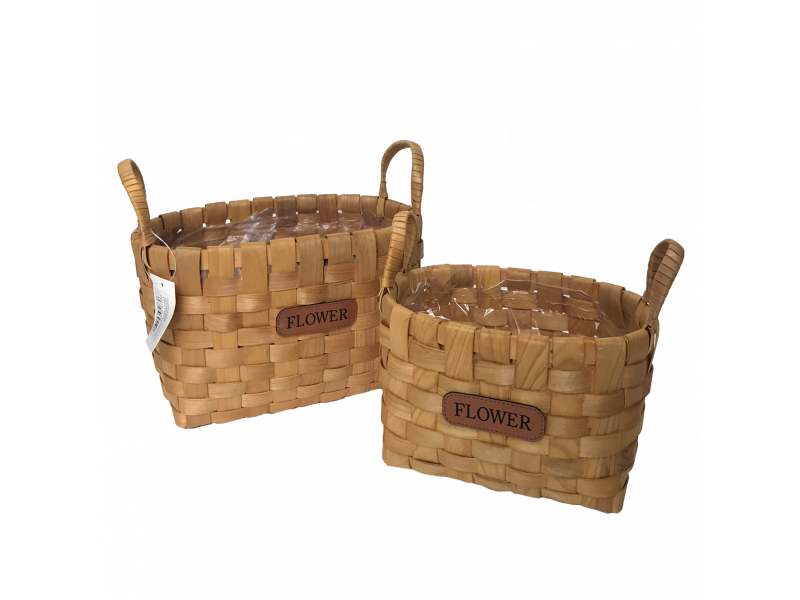 Cesta Palha de bambu decorativo 
