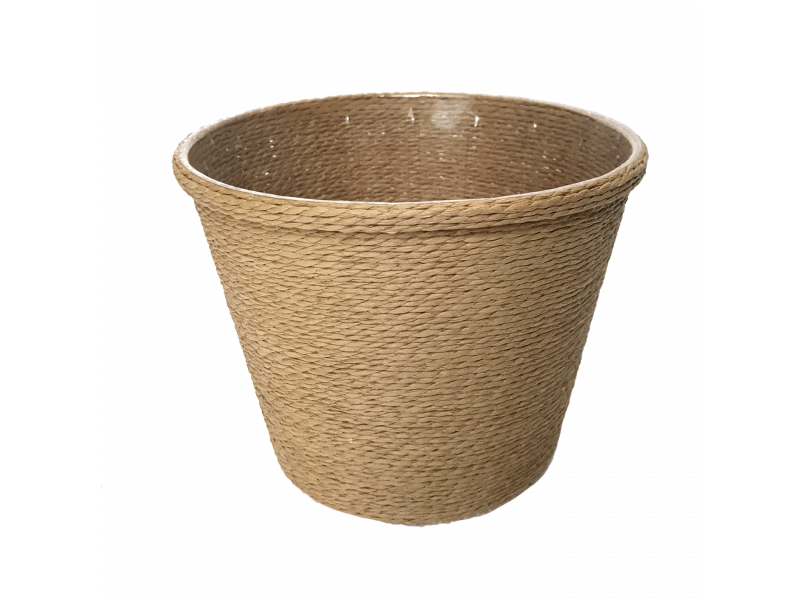 Cesto de corda vime decorativo