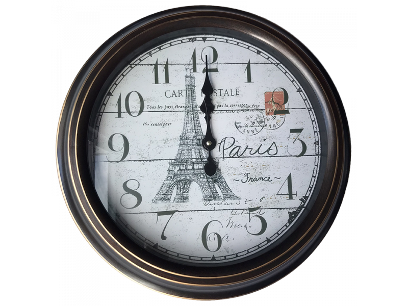 Relógio Decorativo vintage estilo paris