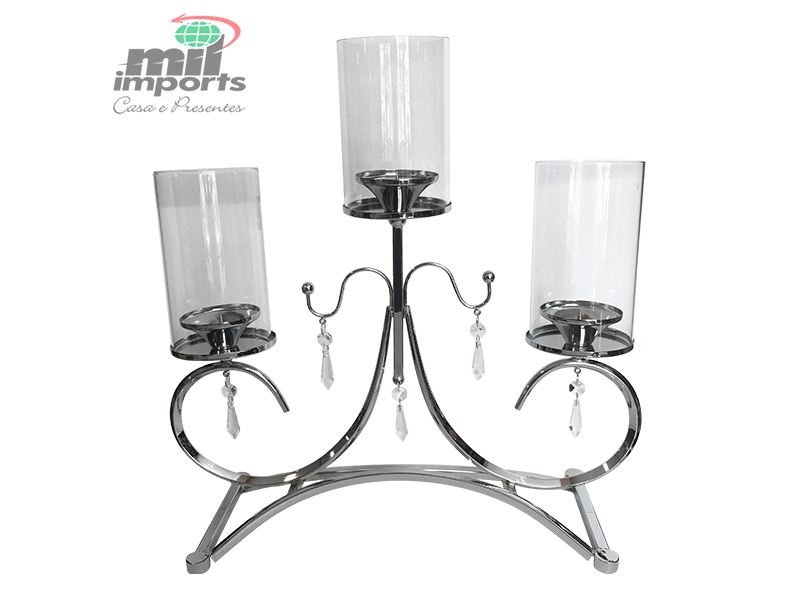 CANDELABRO DE METAL FIBER