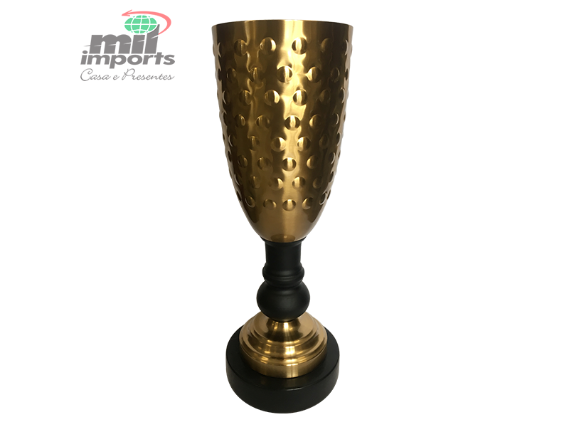 VASO ESTILIZADO DE METAL CONSTANCE