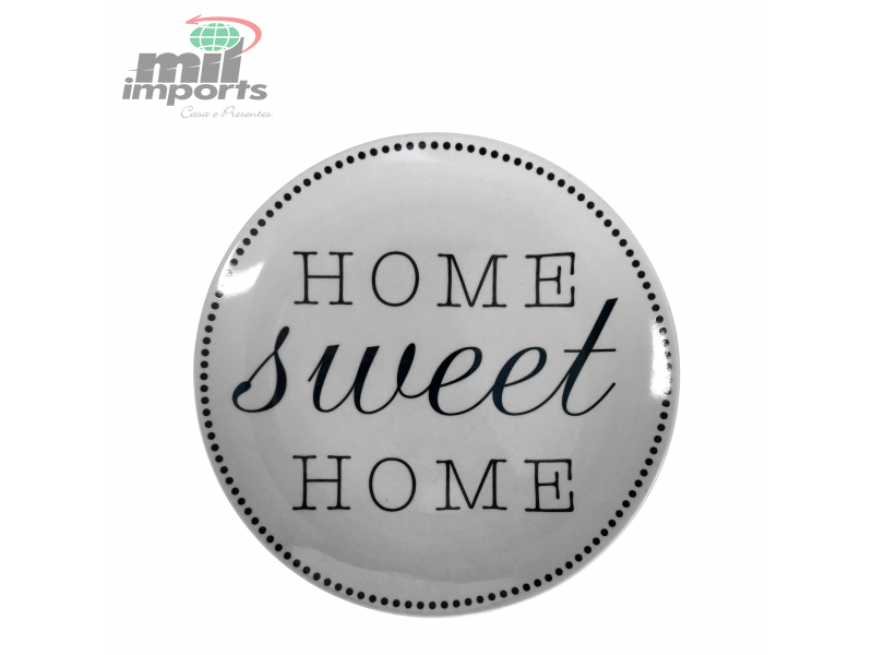 PRATO EM CERÂMICA HOME SWEET HOME