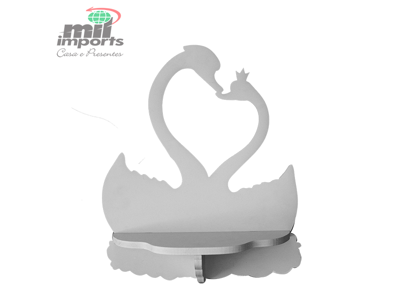 PRATELEIRA EM PVC CASAL DE CISNES