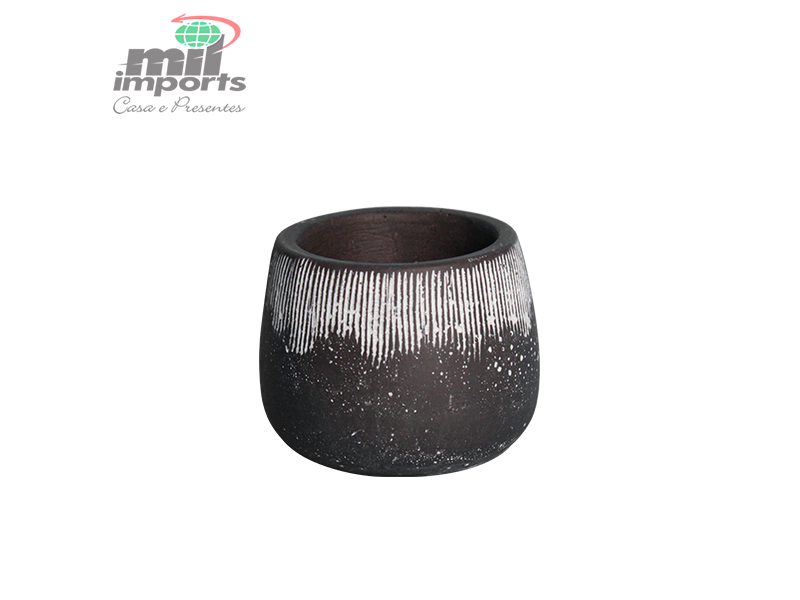 VASINHO DECORATIVO DE CERÂMICA BLACK