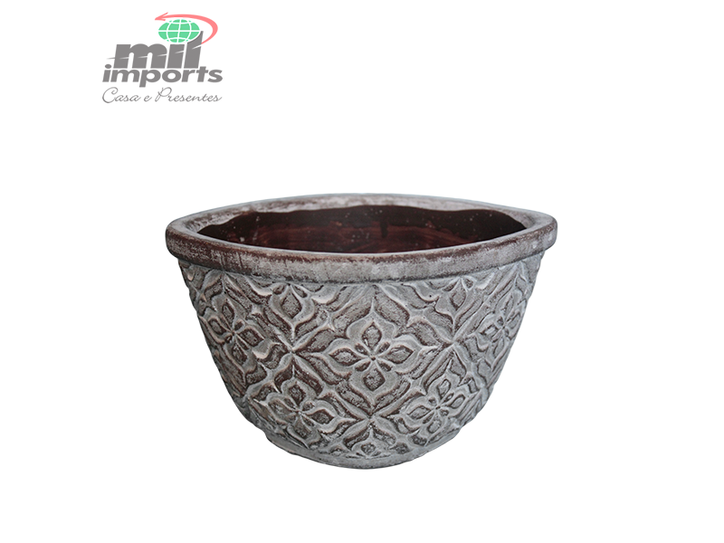VASO DECORATIVO DE CERÂMICA - LINHA GREY