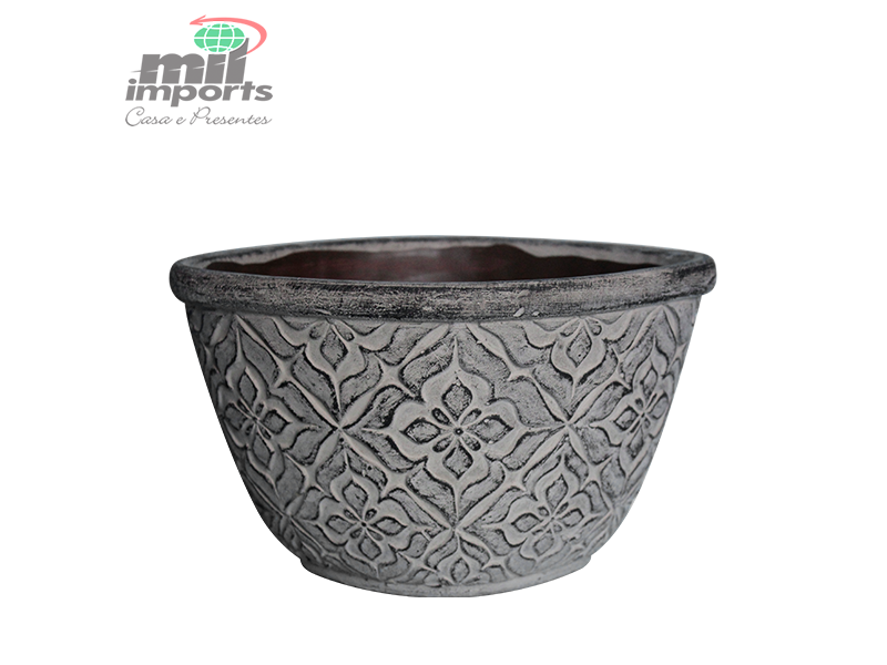 VASO DECORATIVO DE CERÂMICA - LINHA GREY