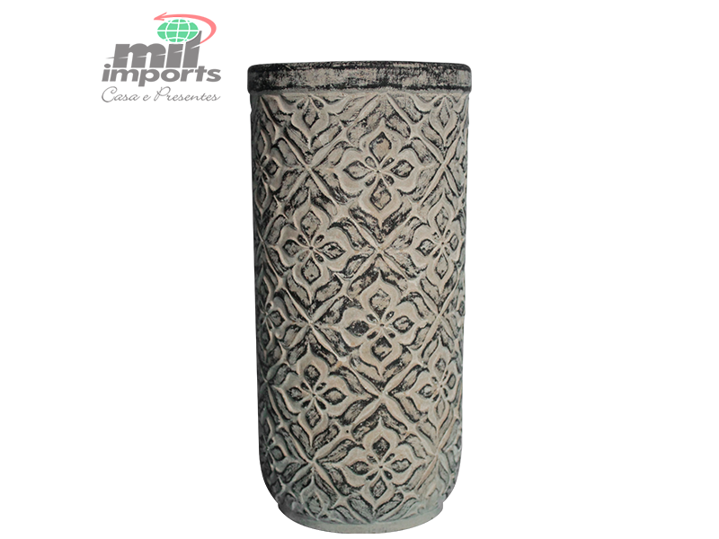 VASO DECORATIVO DE CERÂMICA - LINHA GREY
