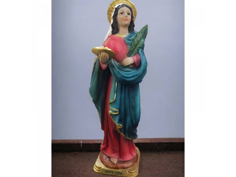 Estatua resina santa luzia religioso
