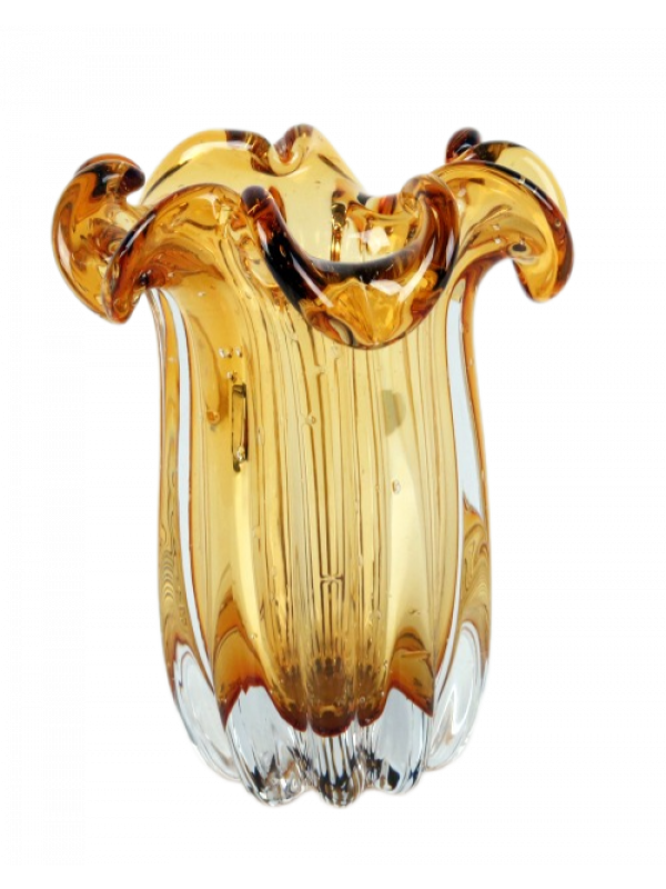VASO MURANO ÂMBAR 22CM