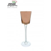 Castiçal de Vidro Bronze M (25 Cm)