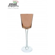 Castiçal de Vidro Bronze P (20CM)