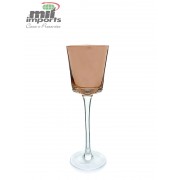 Castiçal de Vidro Bronze P (20CM)