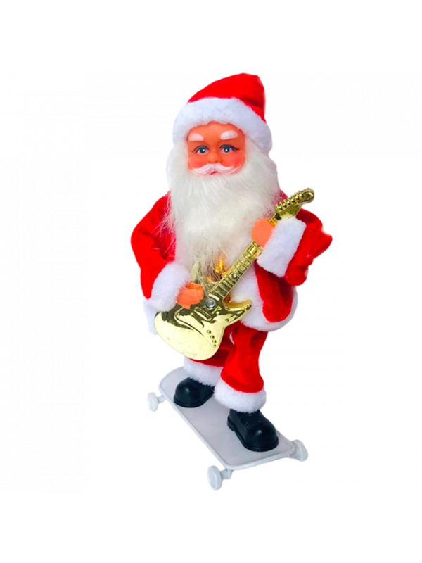 PAPAI NOEL GUITARRA BONECO NATALINO