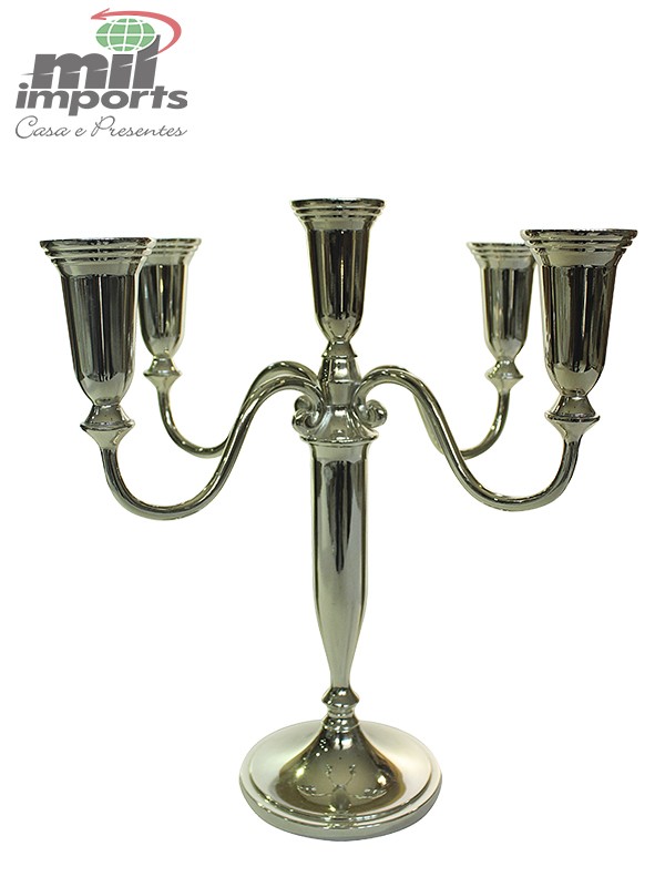 Candelabro de Metal para 5 velas