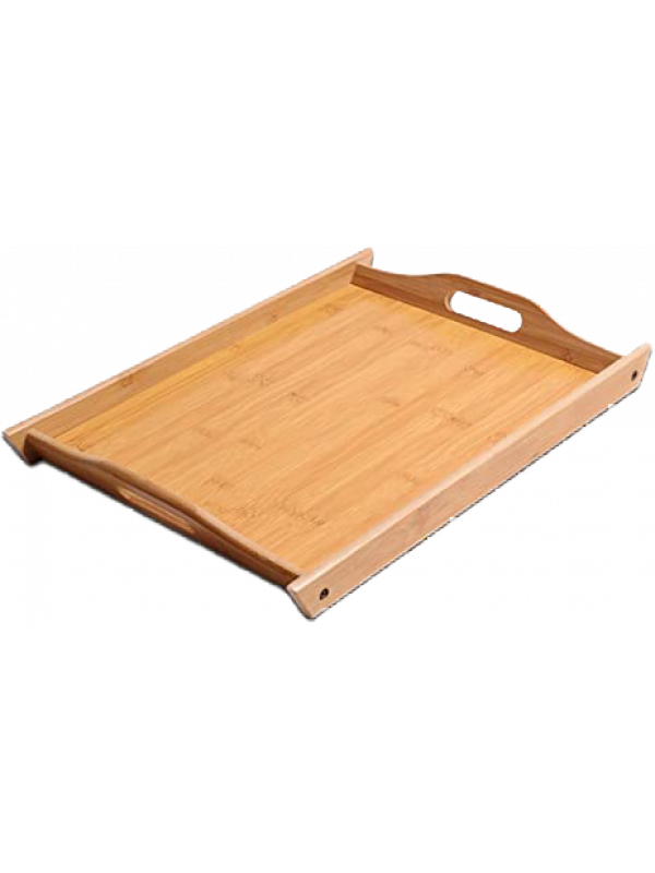 Bandeja de bambu decorativa