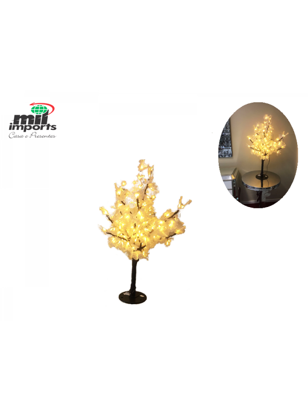 Arvore de led amarela 85 CM