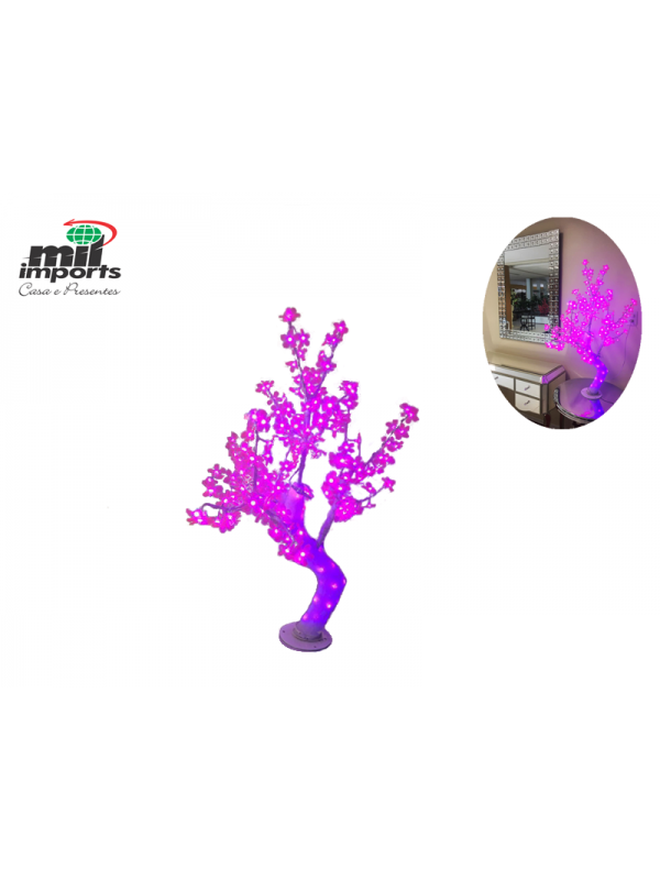 Arvore de led amarela 90 CM